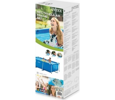 Бассейн каркасный INTEX Бассейн каркасный 220х150х60 см. Прямоугольный . (в коробке) Арт. 28270NP