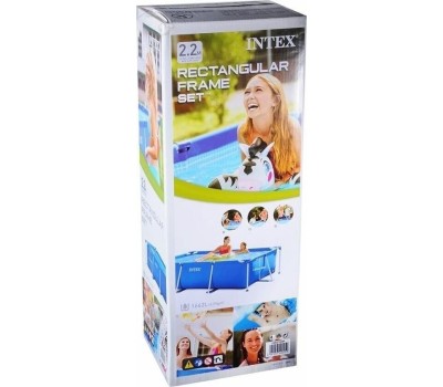 Бассейн каркасный INTEX Бассейн каркасный 220х150х60 см. Прямоугольный . (в коробке) Арт. 28270NP