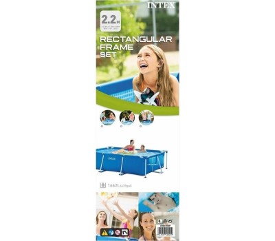 Бассейн каркасный INTEX Бассейн каркасный 220х150х60 см. Прямоугольный . (в коробке) Арт. 28270NP