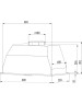 Встраиваемая вытяжка WEISSGAUFF BOX 1200 WH белый управление: сенсорное (1 мотор)