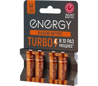 Батарейка алкалиновая ENERGY Turbo LR6/4B (AА) (107051)