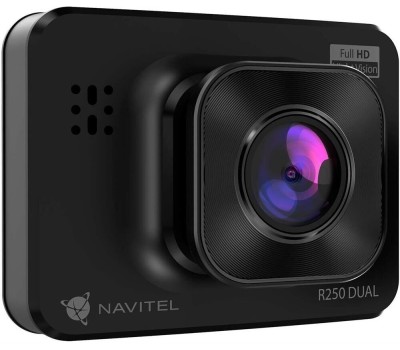 NAVITEL Видеорегистратор R250 DUAL DVR черный 1Mpix 1080x1920 1080p 140гр. AC5401