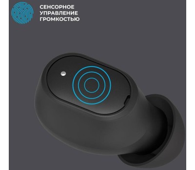 DEPPA Наушники Air Ultima, Bluetooth, внутриканальные, черный [44199]