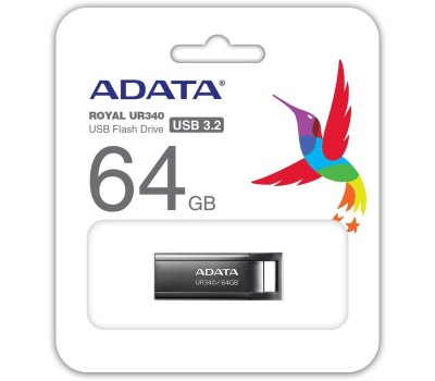 A-DATA Флеш Диск 64GB UR340 AROY-UR340-64GBK USB3.2 черный