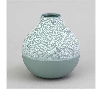 Ваза LEFARD 374-158 ЖЕМЧУЖИНА МЯТНЫЙ 12*12*13,2см