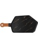 Менажница LEFARD 412-201 ЗОЛОТОЙ МРАМОР BLACK с деревянной ручкой 40*19см