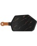 Менажница LEFARD 412-201 ЗОЛОТОЙ МРАМОР BLACK с деревянной ручкой 40*19см