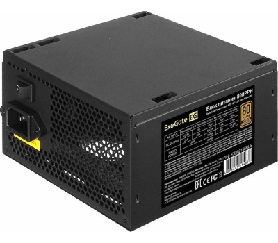 Exegate EX282156RUS-OEM Блок питания 800W ExeGate 80 PLUS® Bronze 800PPH-OEM (ATX, APFC, КПД 89% (80 PLUS Bronze), 12cm fan, 20+4pin, 2x(4+4)pin, 4xPCI-E, 8xSATA, 4xIDE, black, RTL)