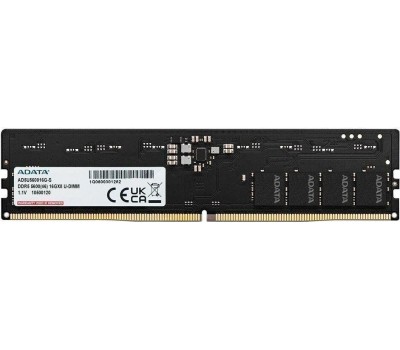 Оперативная память ADATA Модуль памяти DIMM 16GB DDR5-5600 AD5U560016G-S