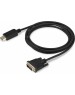 NONAME Кабель Display Port DisplayPort (m) - DVI (m), GOLD , 2м, черный