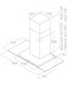 Вытяжка ELICA Вытяжка каминная Flat GLASS IX/A/60 нержавеющая сталь управление: кнопочное (1 мотор)