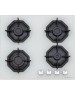 Варочная панель газовая MAUNFELD Газовая варочная панель EGHG.64.2CW/G, 4 конфорки, закаленное стекло, белый