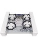 Варочная панель газовая MAUNFELD Газовая варочная панель EGHG.64.2CW/G, 4 конфорки, закаленное стекло, белый
