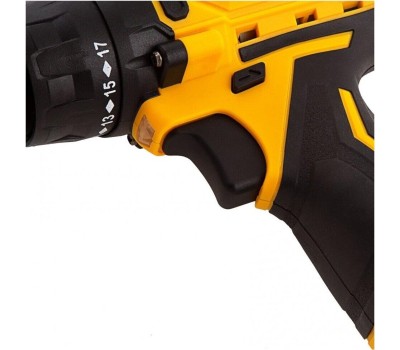 Дрель DENZEL Дрель-шуруповерт аккумуляторная CDL-12CB, Li-Ion, 12 В, 1 акк. 26102