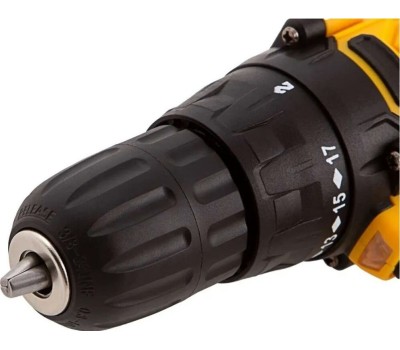 Дрель DENZEL Дрель-шуруповерт аккумуляторная CDL-12CB, Li-Ion, 12 В, 1 акк. 26102