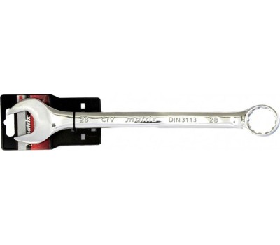 Комбинированный ключ MATRIX Ключ комбинированный, 28 мм, CrV, полированный хром 15173