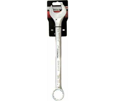 Комбинированный ключ MATRIX Ключ комбинированный, 28 мм, CrV, полированный хром 15173