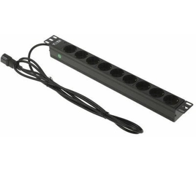 LANMASTER Блок распределения питания TWT-PDU19-10A9P4-3.0, горизонт.размещ., SchukoХ9, Тип вход. тока 10A, 3м