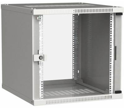 ITK Шкаф коммутационный Linea WE LWE3-09U64-GF настенный, стеклянная передняя дверь, 9U, 600x450x450 мм