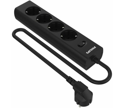 Сетевой фильтр PHILIPS Сетевой фильтр CHP2145BB/51, 3м, черный