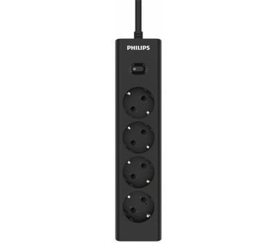 Сетевой фильтр PHILIPS Сетевой фильтр CHP2145BB/51, 3м, черный