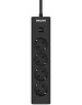 Сетевой фильтр PHILIPS Сетевой фильтр CHP2145BB/51, 3м, черный