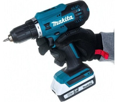 Дрель MAKITA Дрель-шуруповерт DF488D002, 1.5Ач, с двумя аккумуляторами