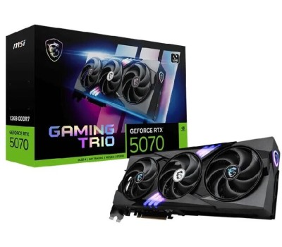 Видеокарта MICROSTAR Видеокарта PCIE16 RTX5070 12GB RTX 5070 12G GAMING TRIO OC MSI