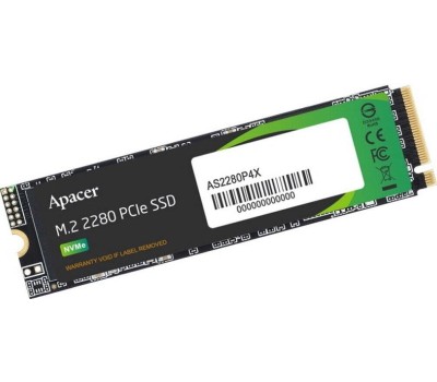 Твердотельный накопитель SSD APACER Твердотельный накопитель SSD AS2280P4U PRO 1TB M.2 2280 AP1TBAS2280P4UPRO-1 Client PCIe Gen3x4 with NVMe, 3500/3000, IOPS 670/670K, MTBF 1.8M, 3D NAND, DRAM-lessMB, 760TBW, 0,42DWPD, Heat Sink, RTL (919328)