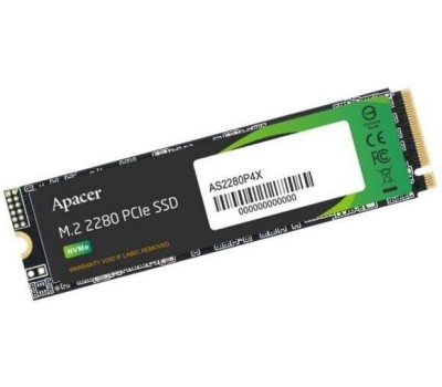 Твердотельный накопитель SSD APACER Твердотельный накопитель SSD AS2280P4U PRO 1TB M.2 2280 AP1TBAS2280P4UPRO-1 Client PCIe Gen3x4 with NVMe, 3500/3000, IOPS 670/670K, MTBF 1.8M, 3D NAND, DRAM-lessMB, 760TBW, 0,42DWPD, Heat Sink, RTL (919328)