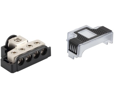 Дистрибьютор ASPECT Дистрибьютор питания, DB-1044, Вход 1x0(4)Ga - Выход 4x4(8)Ga, никель