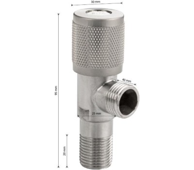 МАК - Кран металлокерамика угловой 1/2