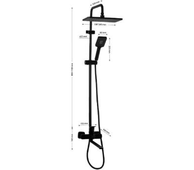 FABIA - Смеситель + стойка душевая 