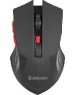 Мышь DEFENDER (52276) ACCURA MM-275 черный/красный