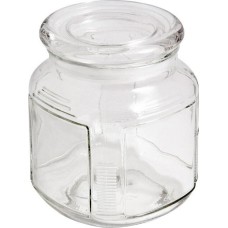 Стеклянная банка MALLONY Стеклянная банка для сыпучих продуктов со стекл плоской крышкой, ARIA, объем: 0,75 л (004470)