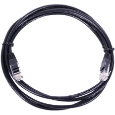 LANMASTER Патч-корд TWT-45-45-0.5-BK UTP RJ-45 вил.-вилка кат.5E 0.5м черный ПВХ (уп.:1шт)
