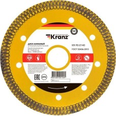 Диск алмазный KRANZ (KR-90-0140) Диск алмазный отрезной ультратонкий 115x22,2x1,4x10 мм