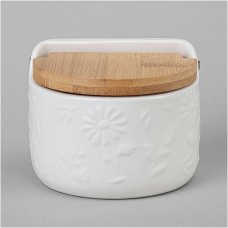 Емкость для хранения LEFARD 474-264 FLOWERS STORY с дерев.крышкой 11,5*10,5*9см 450мл