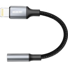 Кабель AKSBERRY (6900318460012) J2 Lighting Jack 3.5мм, чёрный