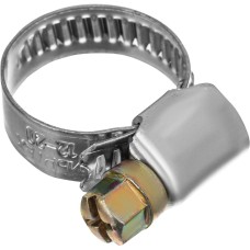 СИБРТЕХ Хомуты нержавеющая сталь, Стандартное болтовое крепление 12-20 мм, 100 штук в упаковке, ширина 9 мм 47578