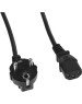 KINGPRICE Кабель KP-PC-Euro-C13-3m Евровилка угловой IEC C13 3м черный