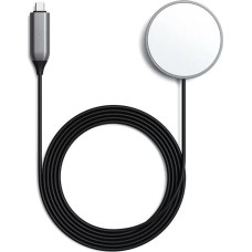 SATECHI Беспроводное зарядное устройство Magnetic Wireless Charging Cable. Интерфейс Type-C, длина 1.5м. Цвет: серый космос