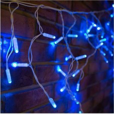 NEON-NIGHT Гирлянда светодиодная Бахрома (Айсикл) 4,8х0,6м 152 LED СИНИЙ белый ПВХ IP65 постоянное свечение 230В нужен блок 303-500-1