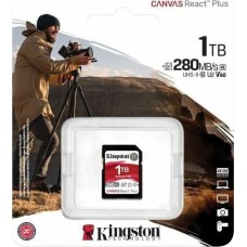 KINGSTON Флеш карта SDXC 1TB SDR2V6/1TB Canvas React Plus w/o adapter