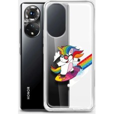 BORASCO Чехол (клип-кейс) ArtWorks, для Honor 50, прозрачный/рисунок [51292]