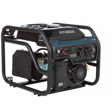 Генератор HYUNDAI Бензиновый генератор HHY 3050FE, 220/12 В, 3.2кВт, на колёсах с АКБ
