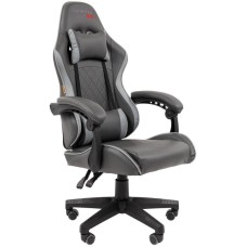 CHAIRMAN Офисное кресло CH28 экокожа, черно-серый (7162899)