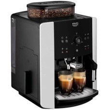 Кофемашина KRUPS Кофемашина автоматическая Arabica EA811810, 15Бар, с ручным капучинатором, черный/серебристый