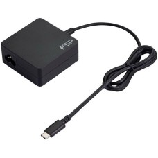 Адаптер FSP Адаптер питания NB C 65W ( 065-A1BR3) AC-DC 65W Adapter, Вход C6 (для ноутбучного кабеля), Кабель 1000мм, Выход USB Type-C, 5V/9V/12V/15V/20V автовыбор. RETAIL