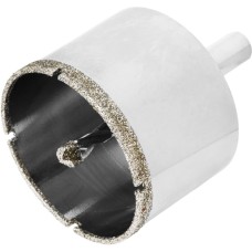 MATRIX Сверло алмазное по керамограниту, 55 х 67 мм, трехгранный хвостовик 726553